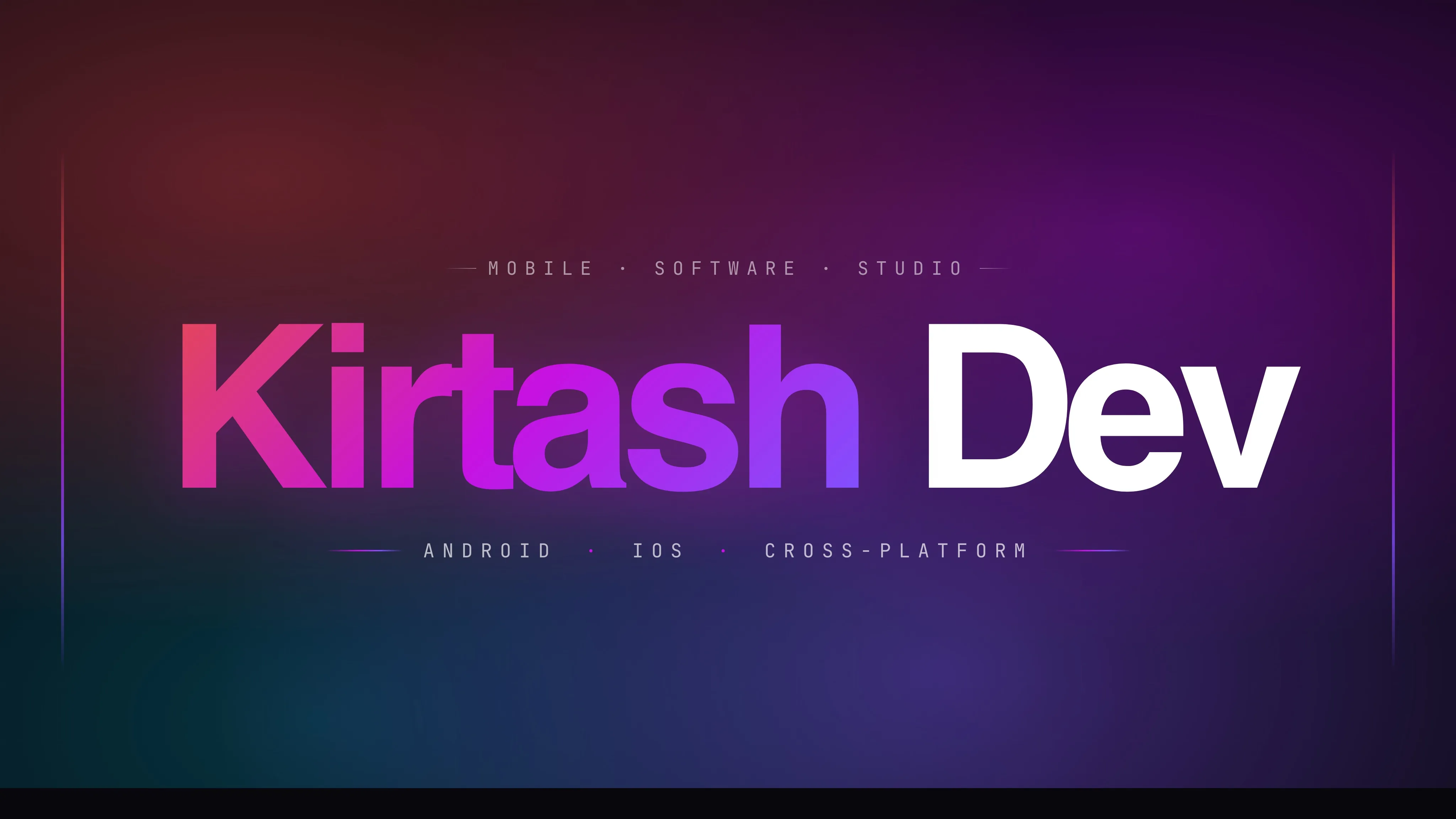 Kirtash Dev — Mobile App Developer